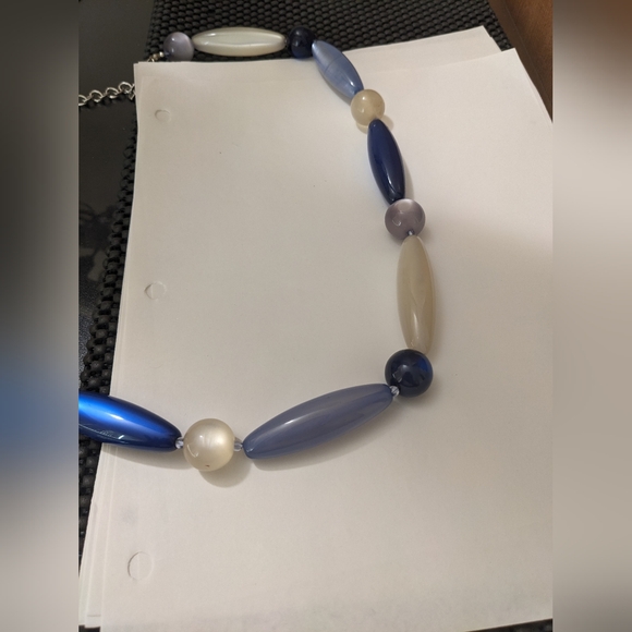 Melanie Lyne Blue Statement Necklace - Picture 3 of 5